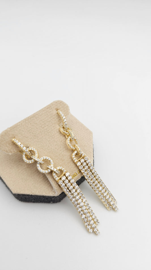 Detachable hoops, multi use danglers , gold and silver