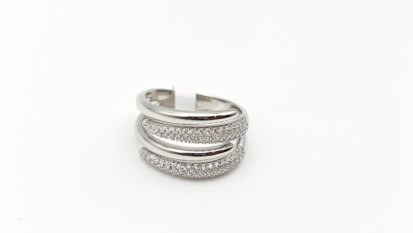 Three Row Band Ring | US Size 6, 7