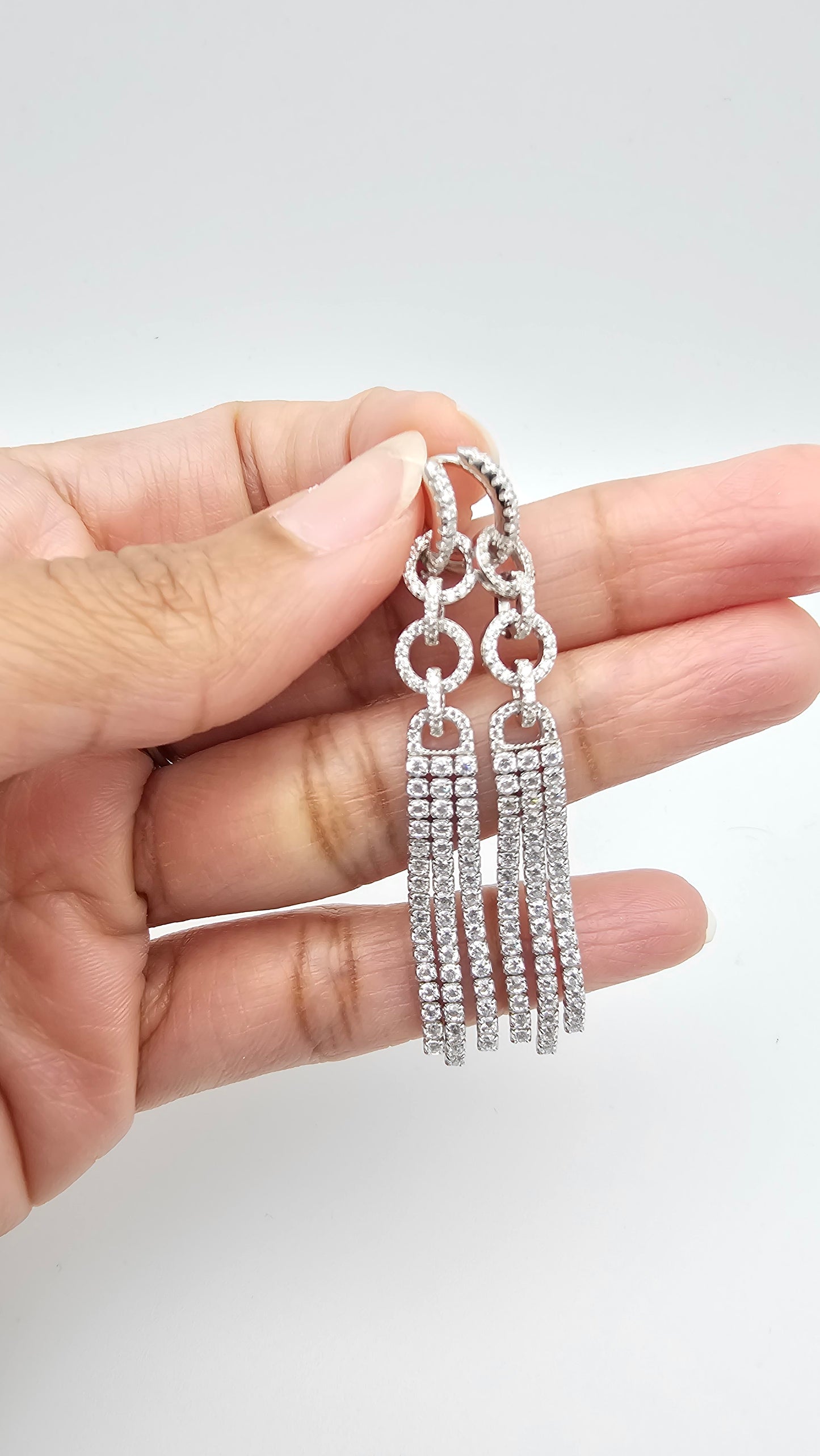 Detachable hoops, multi use danglers , gold and silver