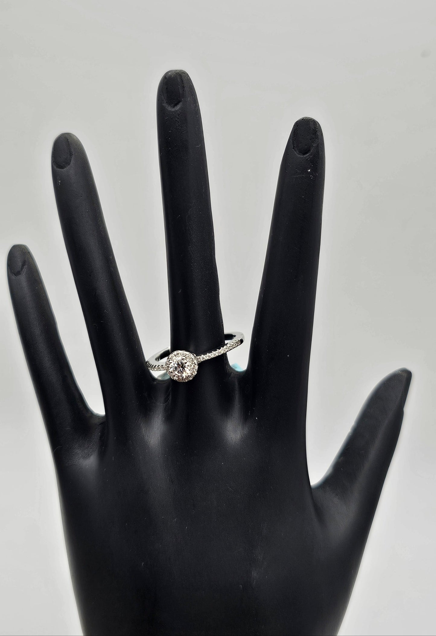 Solitaire Moissanite Diamond Ring – 0.38 CTW | VVS-D Color | 925 Sterling Silver | Size 7