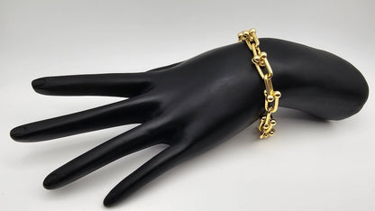 Paper Clip Bracelet – 18K Gold Plated | 925 Silver | 7 inch