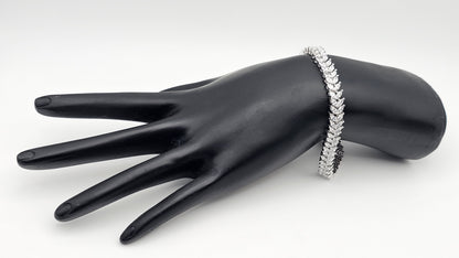 Marquise cut bracelet in Silver | 7 " | 925 Silver