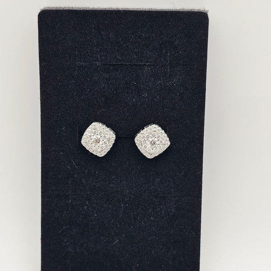 Cushion Cut Mosiannaite Diamond Studs | 0.61 ctw | VVS-D Color