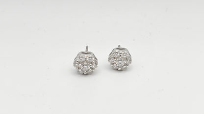 Floral Hexagon Moissanite Studs | 1.72 ctw VVSD | 3.42 g |