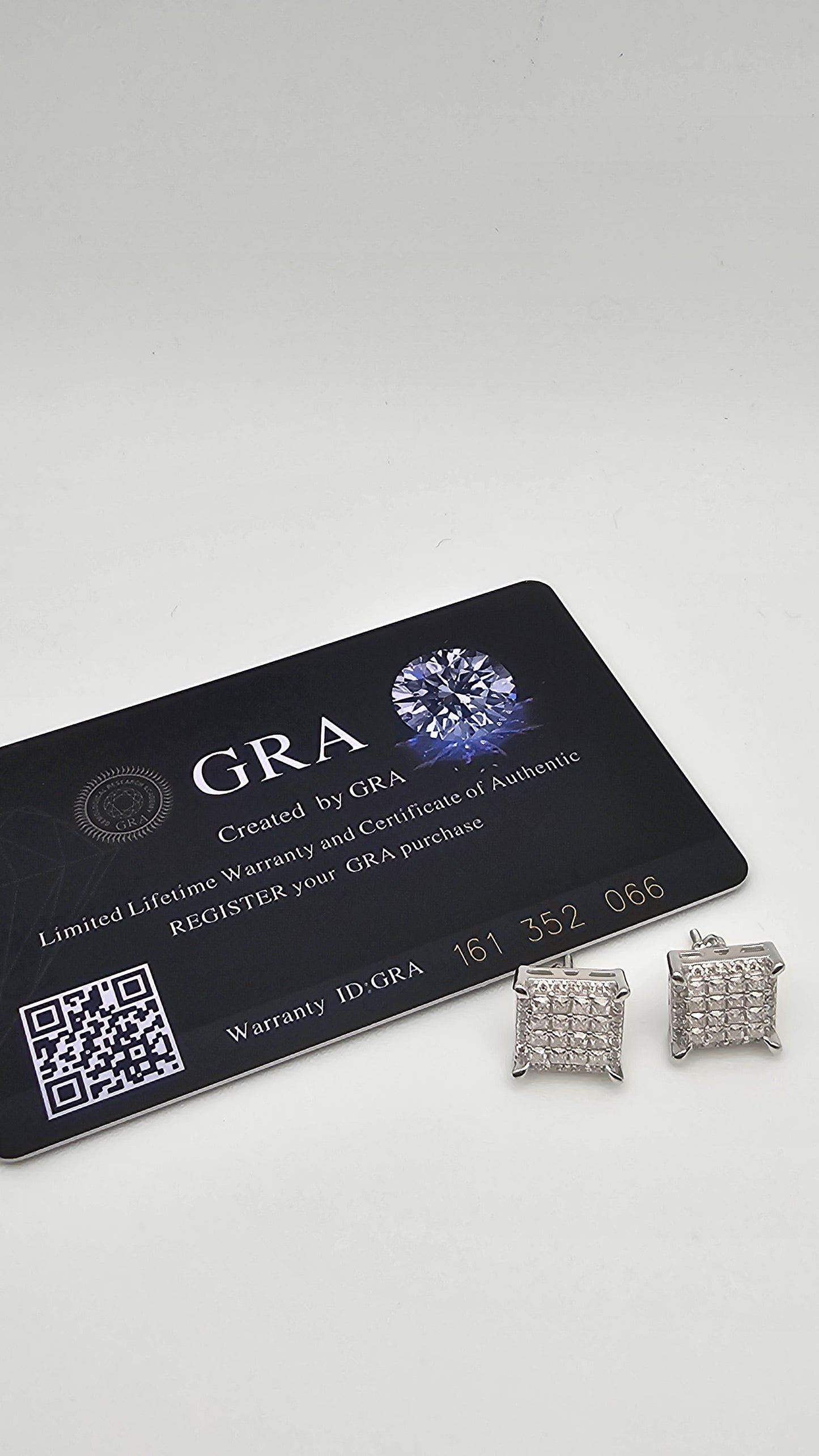 Princess Cut Moissanite Ear Studs | 0.9 ctw| 3.39 g