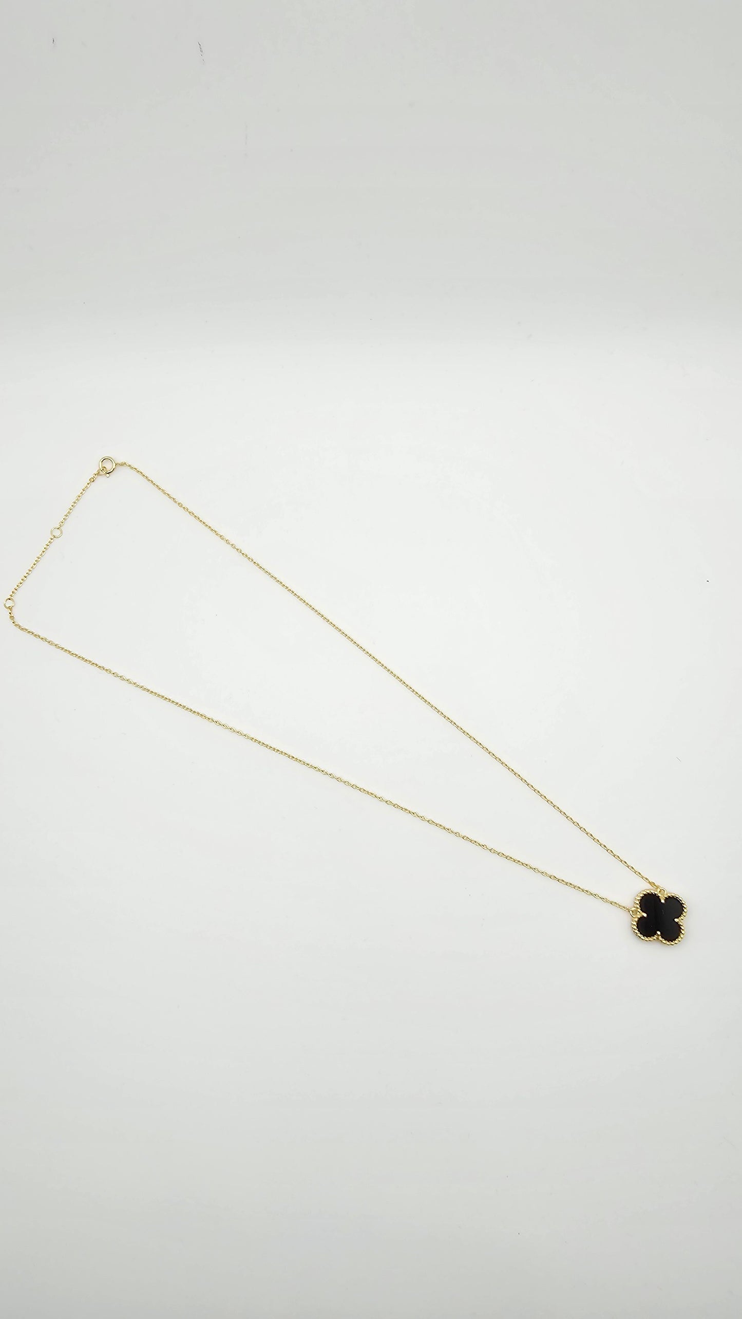 Clover Sets - necklace, earrings, bracelet,  green and white motif, 925 Silver, 18kt gold plated