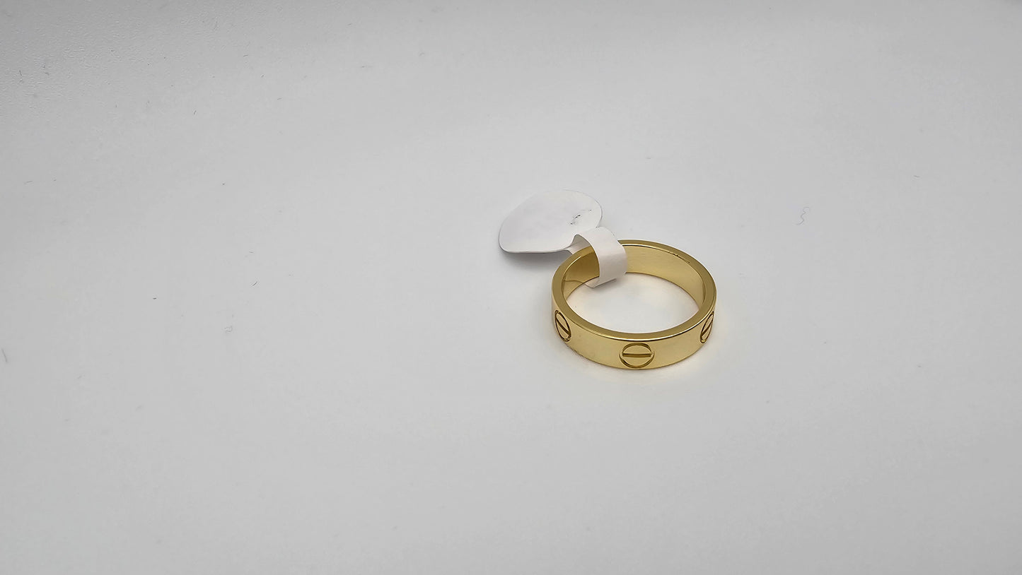 Ring band US Size 6 | 925 Silver Gold Plated