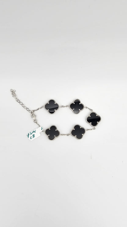 Clover bracelets, 925 Silver & 18kt gold plated