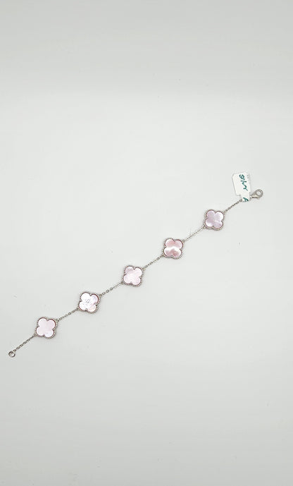 Clover bracelets, 925 Silver & 18kt gold plated