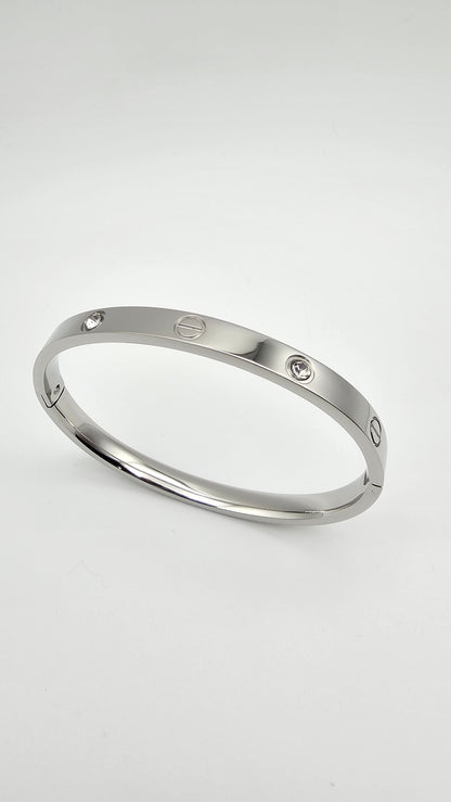 Bangle with 4 Stone Accents