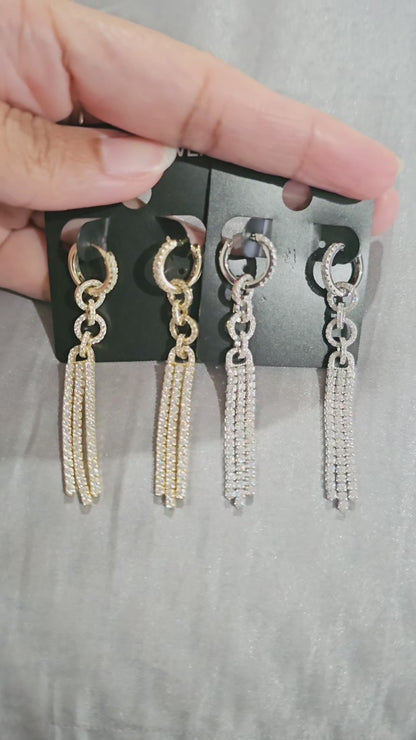 Detachable hoops, multi use danglers , gold and silver