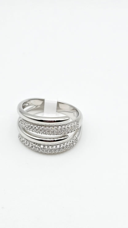 Three Row Band Ring | US Size 6, 7