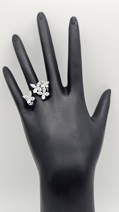 4 Flower Ring – 925 Silver | US Size 6 & 7