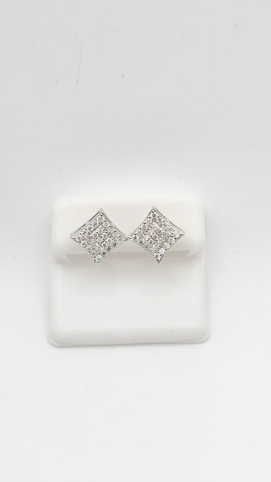 Princess Cut Sparkle Moissanite Diamond Earrings | 1.42 ctw| 4.35 g