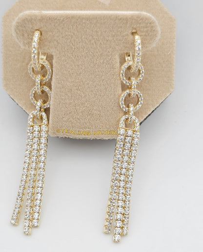 Detachable hoops, multi use danglers , gold and silver