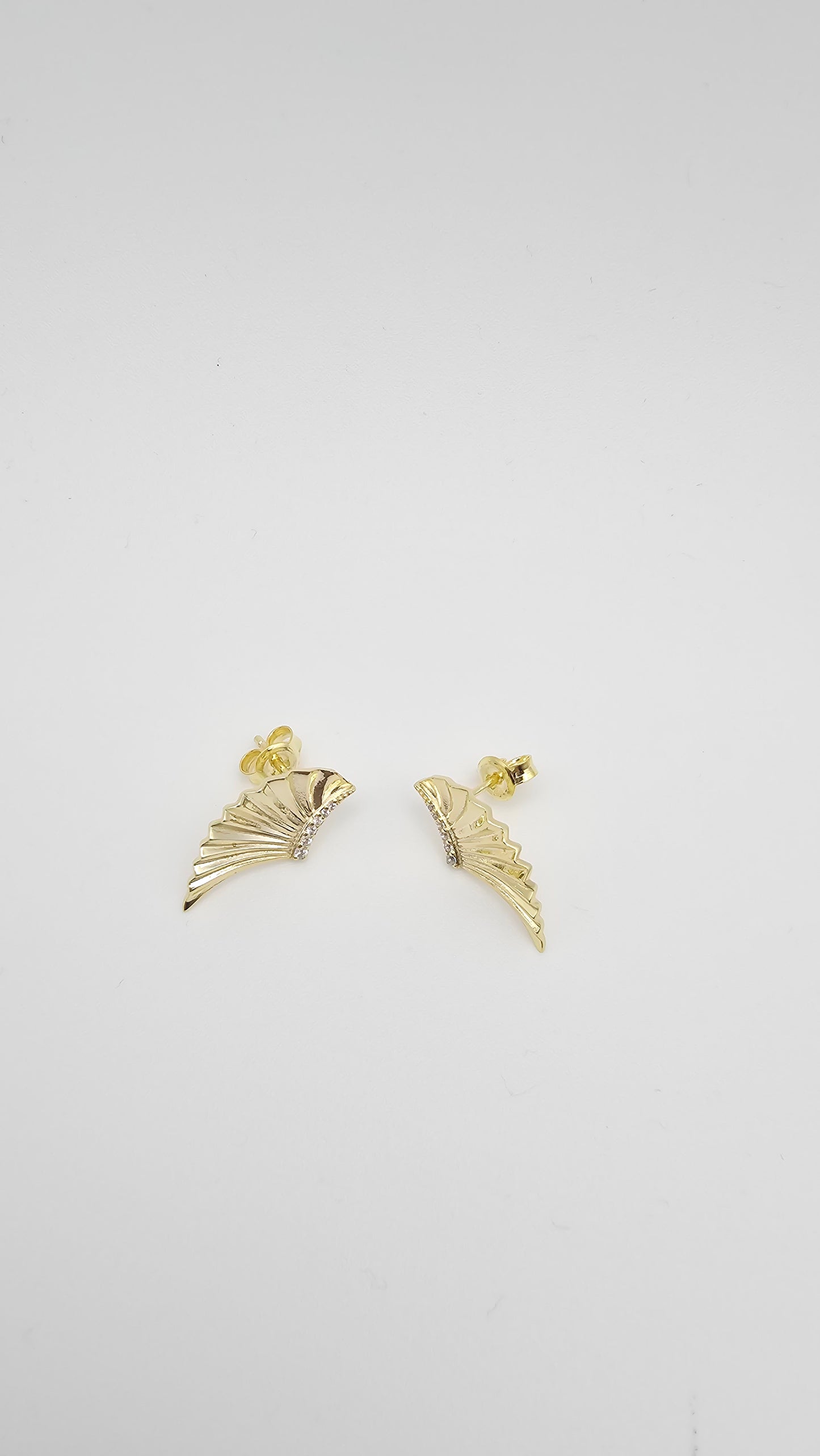 Wing Stud Earrings, 925 silver