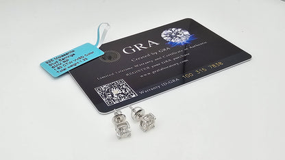 Classic Mosiannaite Solitare Diamond Studs | 6mm | 1.60CTW | VVSD | 1.33g