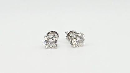 Classic Mosiannaite Solitare Diamond Studs | 6mm | 1.60CTW | VVSD | 1.33g