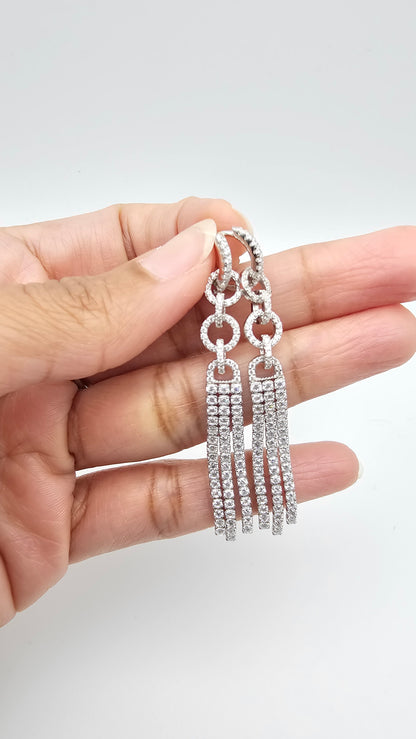 Detachable hoops, multi use danglers , gold and silver